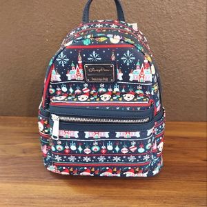 Disney Loungefly Christmas Ugly Sweater Backpack